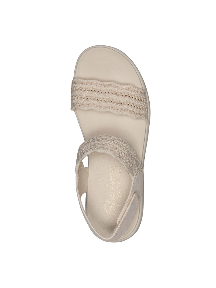 SANDALIAS ELÁSTICAS CON VELCRO PARA MUJER SKECHERS Arya Favorite Finds Blush 119559 BEIGE