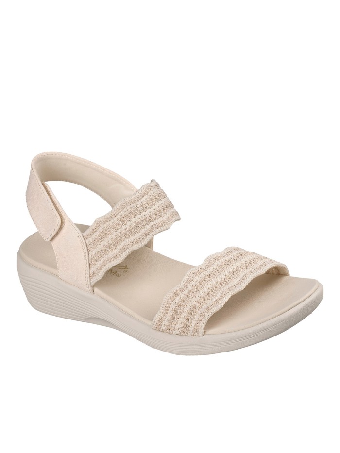 SANDALIAS ELÁSTICAS CON VELCRO PARA MUJER SKECHERS Arya Favorite Finds Blush 119559 BEIGE