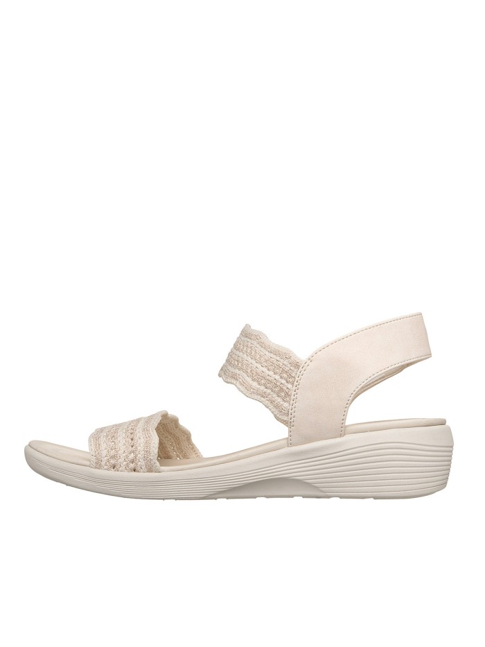 SANDALIAS ELÁSTICAS CON VELCRO PARA MUJER SKECHERS Arya Favorite Finds Blush 119559 BEIGE