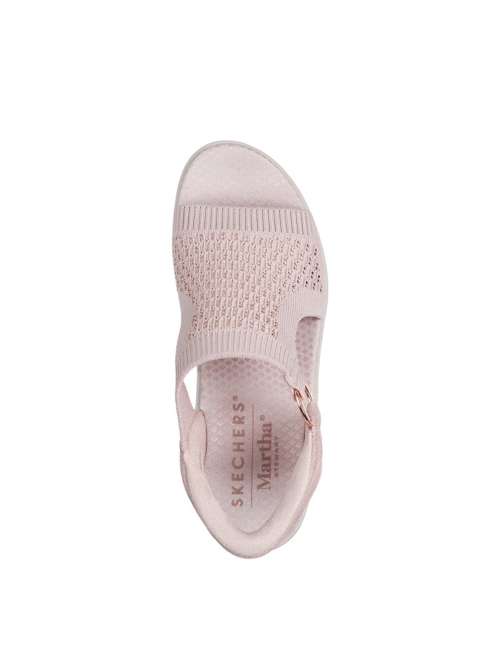 SANDALIAS ELÁSTICAS CON CUÑA PARA MUJER Skechers Slip Ins - Martha Stewart 188001 ROSA