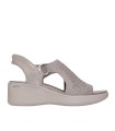 SANDALIAS ELÁSTICAS PARA MUJER SKECHERS SLIP INS-Martha Stewart 188001 TAUPE