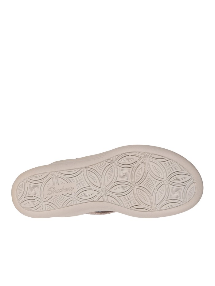 SANDALIAS ELÁSTICAS PARA MUJER SKECHERS SLIP INS-Martha Stewart 188001 TAUPE