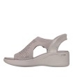 SANDALIAS ELÁSTICAS PARA MUJER SKECHERS SLIP INS-Martha Stewart 188001 TAUPE