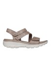 SANDALIAS DEPORTIVAS CON VELCROS DE MUJER SKECHERS Relaxed Fit: Easy Going - All Day Chic 163532 TAUPE