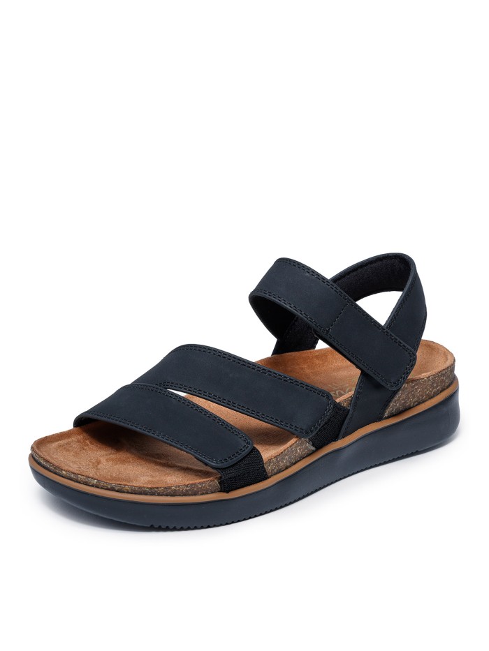 SANDALIAS CONFORT CON VELCROS SKECHERS Lifted Comfort 163252 NEGRO