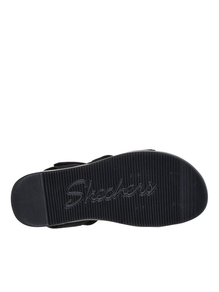 SANDALIAS CONFORT CON VELCROS SKECHERS Lifted Comfort 163252 NEGRO