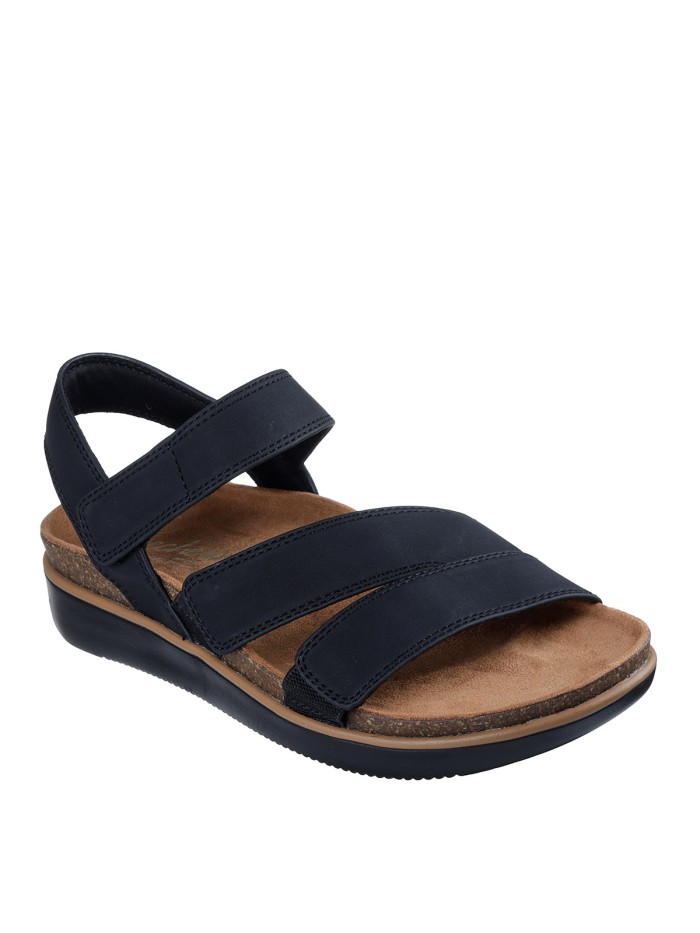 SANDALIAS CONFORT CON VELCROS SKECHERS Lifted Comfort 163252 NEGRO