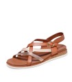 SANDALIAS DE TIRAS CON HEBILLA PARA MUJER SKECHERS BOBS Desert Kiss Low - Peak Rank 114709 CAMEL