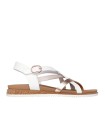 SANDALIAS DE TIRAS CASUAL PARA MUJER SKECHERS BOBS Desert Kiss Low - Peak Rank 114709 BLANCO