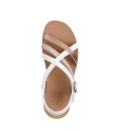 SANDALIAS DE TIRAS CASUAL PARA MUJER SKECHERS BOBS Desert Kiss Low - Peak Rank 114709 BLANCO