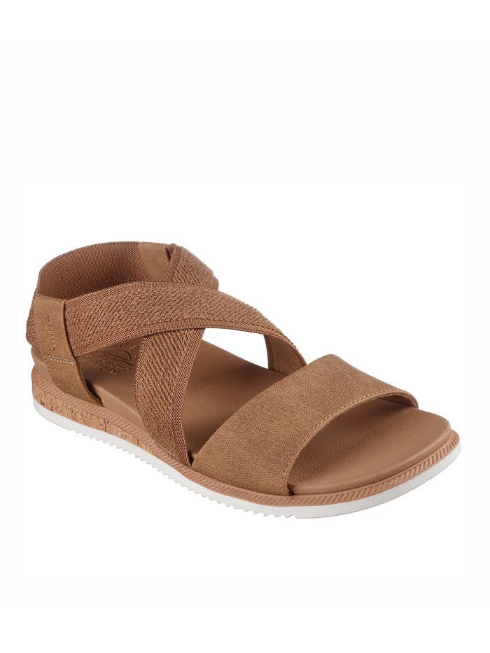 SANDALIAS ELÁSTICAS PARA MUJER SKECHERS BOBS Desert Kiss Low 114705 CAMEL