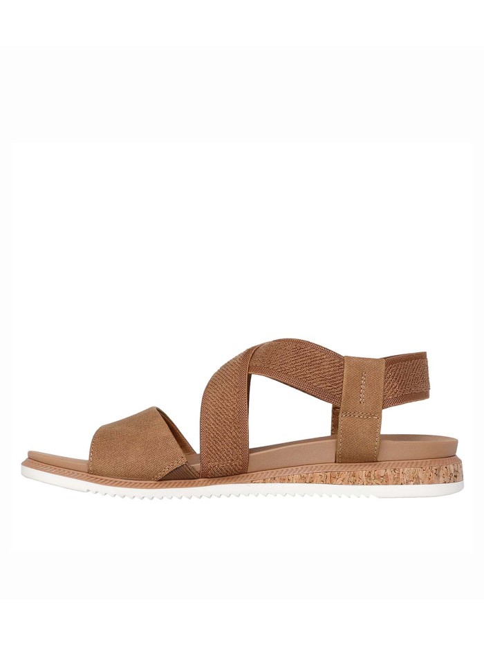 SANDALIAS ELÁSTICAS PARA MUJER SKECHERS BOBS Desert Kiss Low 114705 CAMEL