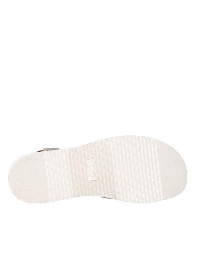 SANDALIAS ELASTICAS PARA MUJER SKECHERS BOBS Desert Kiss Low 114705 TAUPE