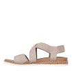 SANDALIAS ELASTICAS PARA MUJER SKECHERS BOBS Desert Kiss Low 114705 TAUPE