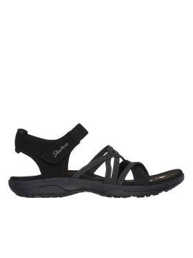SANDALIA ELÁSTICA DE MUJER SKECHERS REGGAE SLIM - MEADOW GRAZER 163193 NEGRO