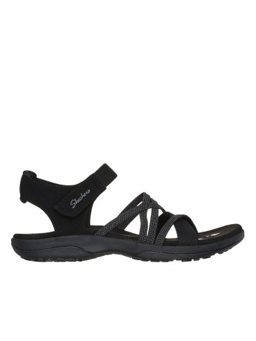 SANDALIA ELÁSTICA DE MUJER SKECHERS REGGAE SLIM - MEADOW GRAZER 163193 NEGRO