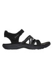 SANDALIA ELÁSTICA DE MUJER SKECHERS REGGAE SLIM - MEADOW GRAZER 163193 NEGRO