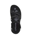 SANDALIA ELÁSTICA DE MUJER SKECHERS REGGAE SLIM - MEADOW GRAZER 163193 NEGRO