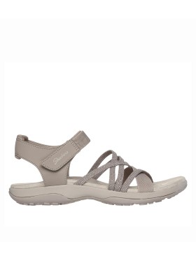 SANDALIA ELÁSTICA DE MUJER SKECHERS  REGGAE SLIM - MEADOW GRAZER 163193 TAUPE