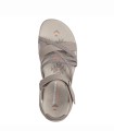 SANDALIA ELÁSTICA DE MUJER SKECHERS  REGGAE SLIM - MEADOW GRAZER 163193 TAUPE