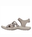 SANDALIA ELÁSTICA DE MUJER SKECHERS  REGGAE SLIM - MEADOW GRAZER 163193 TAUPE
