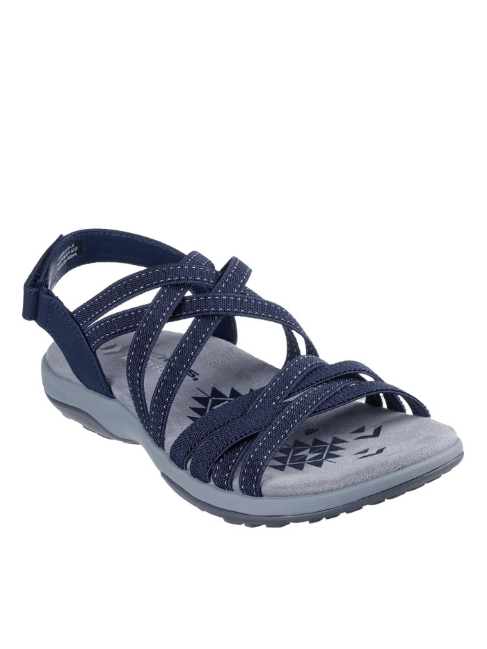 SANDALIAS ELÁSTICAS PARA MUJER SKECHERS Reggae Slim - Summer Getaway 163571 MARINO