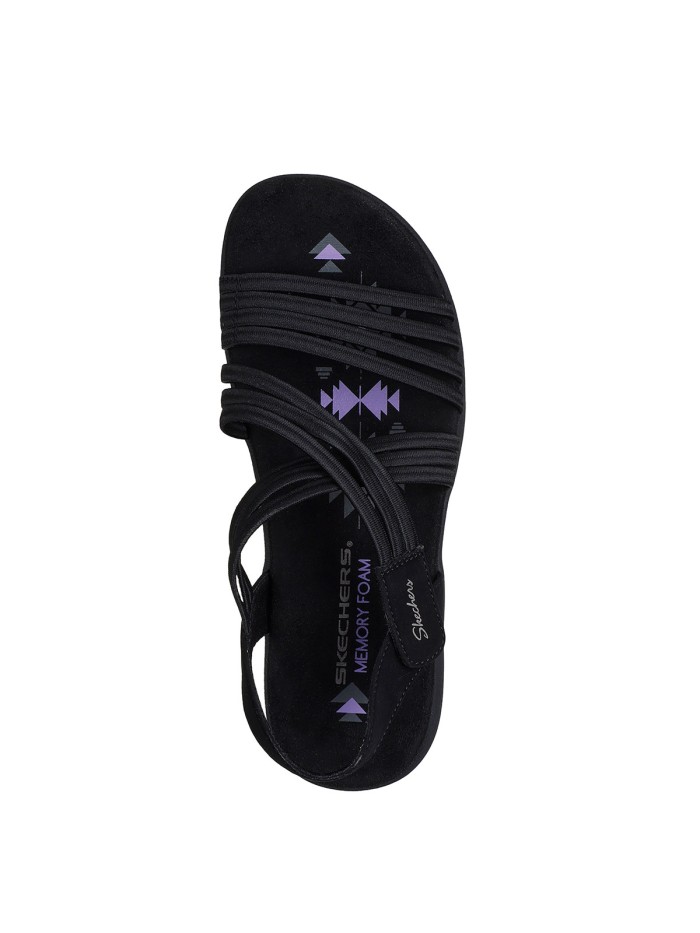 SANDALIAS ELÁSTICAS PARA MUJER SKECHERS Reggae Slim - Sunnyside 2.0 164036 NEGRO