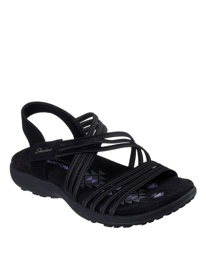 SANDALIAS ELÁSTICAS PARA MUJER SKECHERS Reggae Slim - Sunnyside 2.0 164036 NEGRO