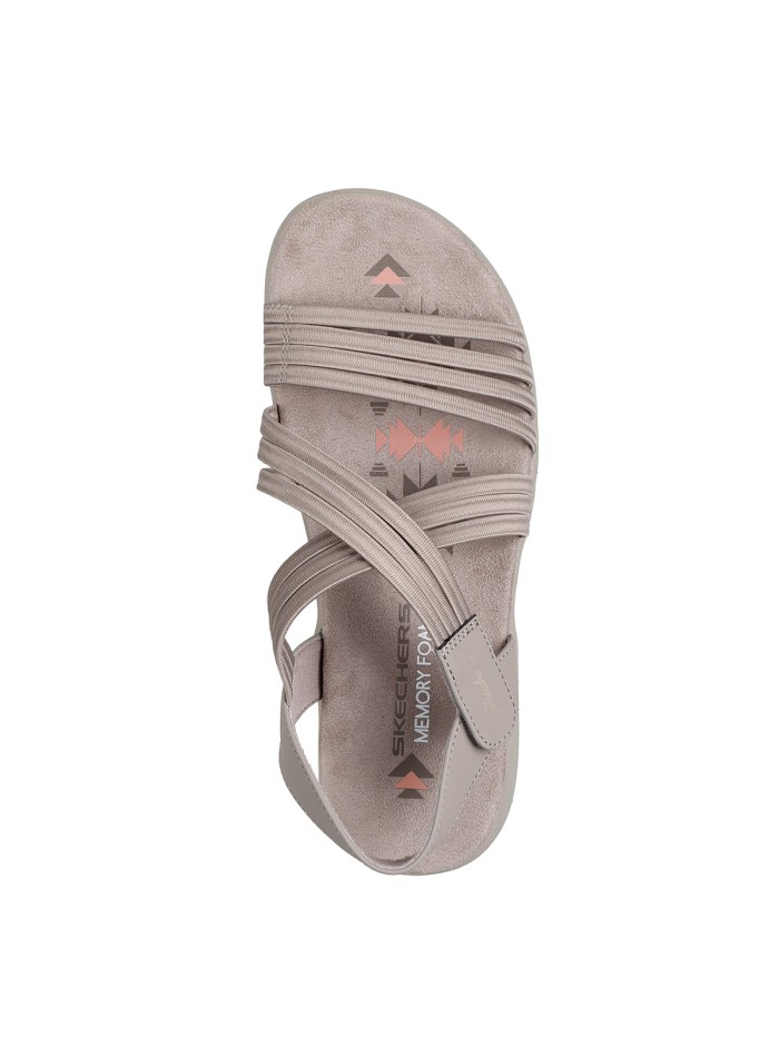 SANDALIAS ELÁSTICAS PARA MUJER SKECHERS Reggae® Slim - Sunnyside 2.0 164036 TAUPE