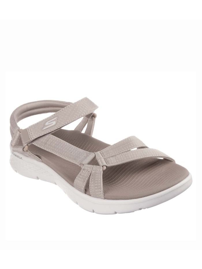 SANDALIAS CONFORT DE MUJER SKECHERS GO WALK Flex Sandal - Sublime 141451 TAUPE
