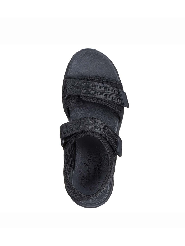 SANDALIAS CONFORT DE MUJER SKECHERS D'Lux Walker - Adored Days 119823 NEGRO