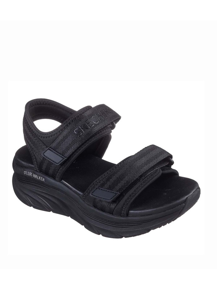 SANDALIAS CONFORT DE MUJER SKECHERS D'Lux Walker - Adored Days 119823 NEGRO