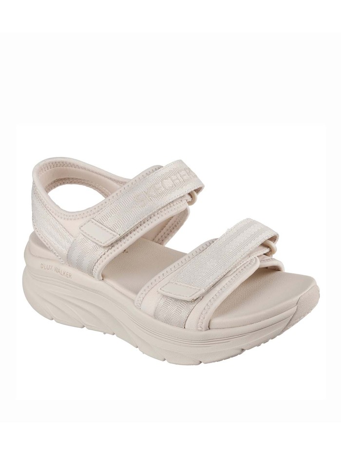 SANDALIAS CONFORT DE MUJER SKECHERS D'Lux Walker - Adored Days 119823 NAT