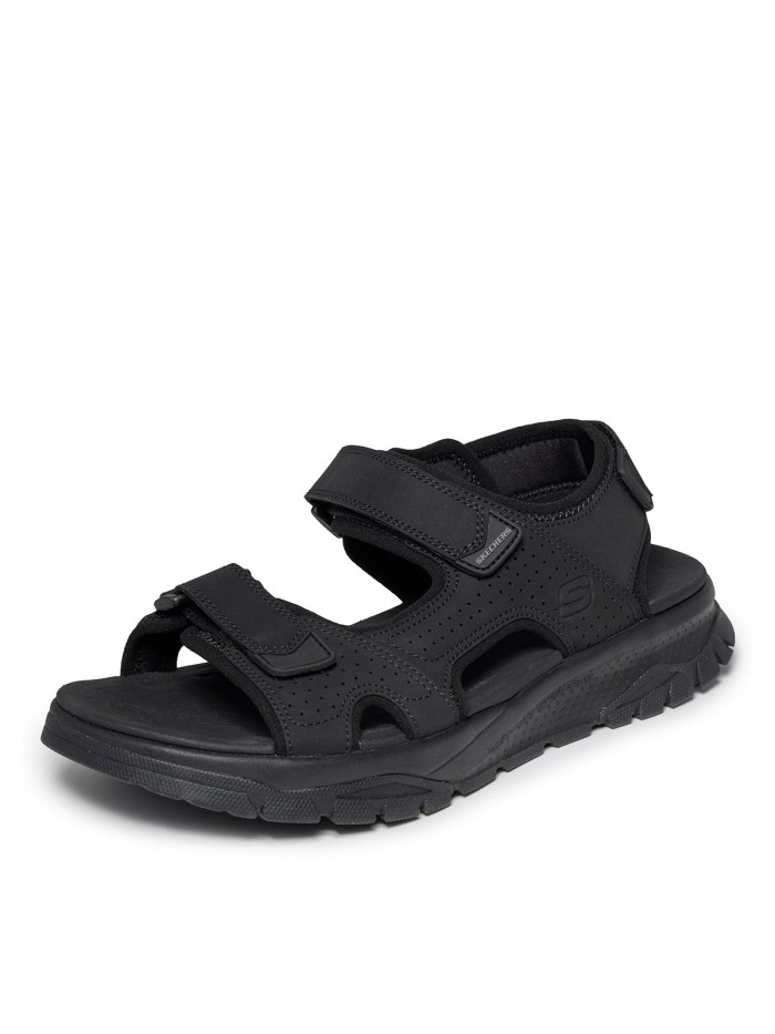 SANDALIA DE RIO CON VELCROS PARA HOMBRE SKECHERS Relaxed Fit: Wagner - Avalon 205724 NEGRO