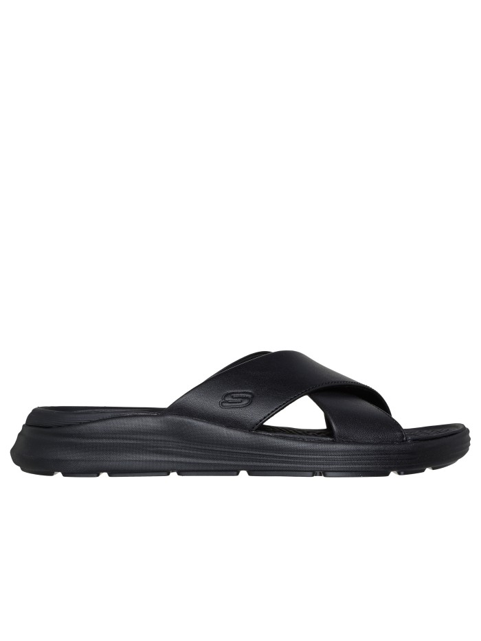 SANDALIAS TIPO PALA CASUAL PARA MUJER SKECHERS Relaxed Fit: Sargo - Denal 205627 NEGRO