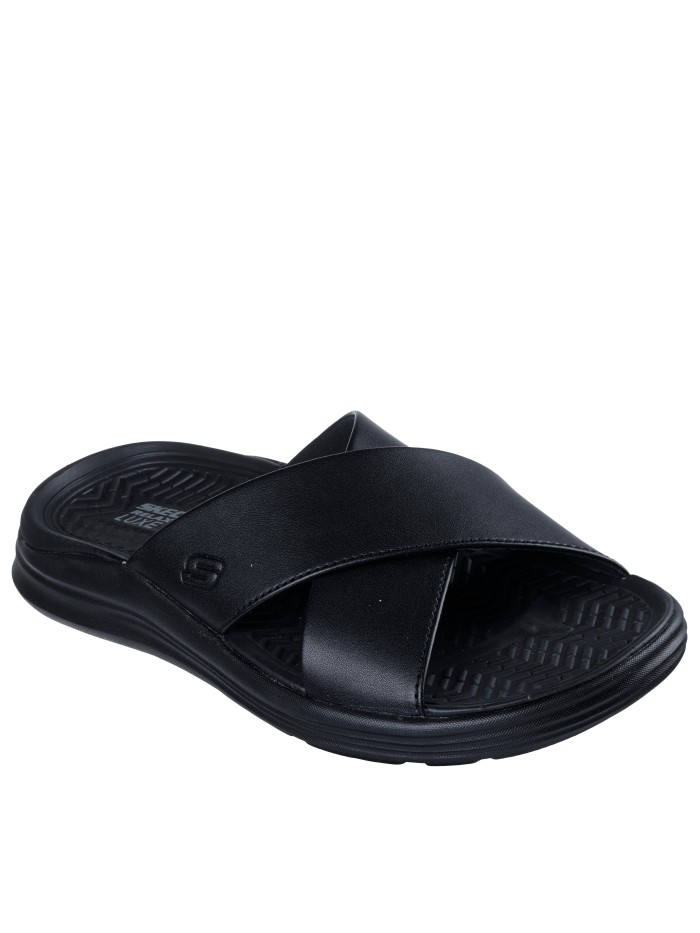 SANDALIAS TIPO PALA CASUAL PARA MUJER SKECHERS Relaxed Fit: Sargo - Denal 205627 NEGRO