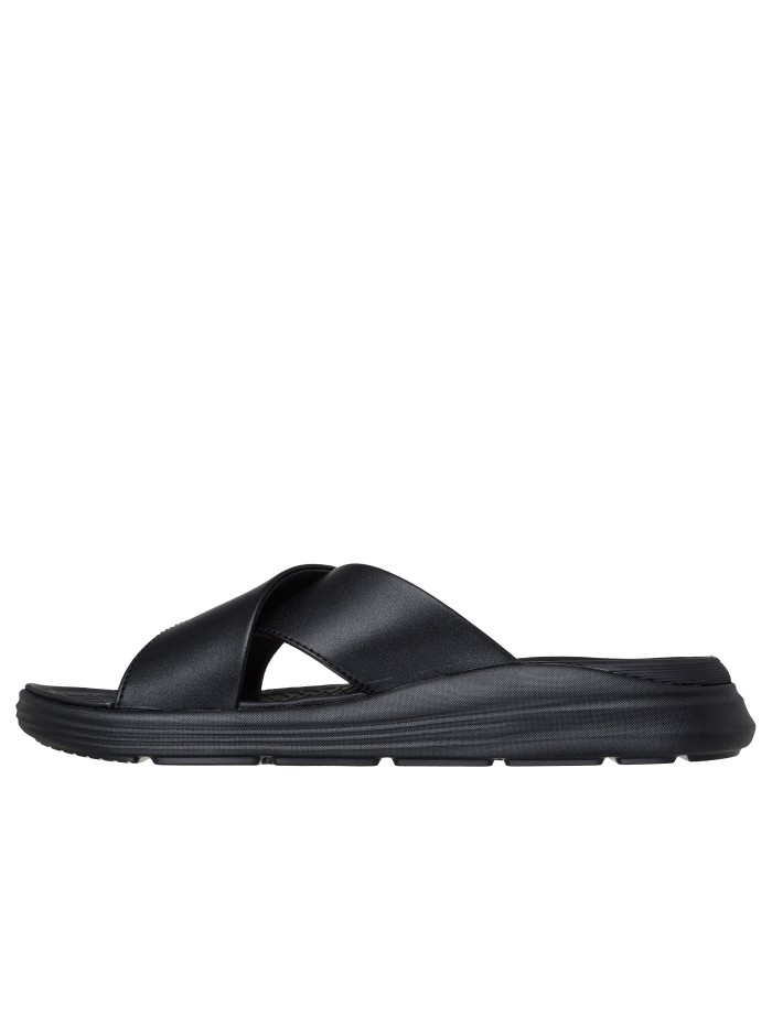 SANDALIAS TIPO PALA CASUAL PARA MUJER SKECHERS Relaxed Fit: Sargo - Denal 205627 NEGRO