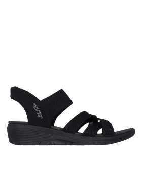 SANDALIAS VEGANAS ELÁSTICAS PARA MUJER SKECHERS Slip Ins Arya - Cooling Off 163524 NEGRO