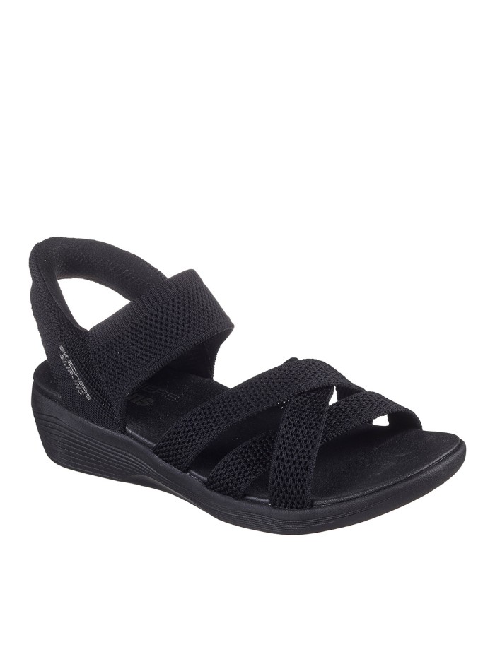 SANDALIAS VEGANAS ELÁSTICAS PARA MUJER SKECHERS Slip Ins Arya - Cooling Off 163524 NEGRO