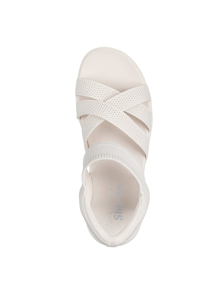 SANDALIAS ELÁSTICAS PARA MUJER SKECHERS SLIP INS Arya - Cooling Off 163524 BLANCO