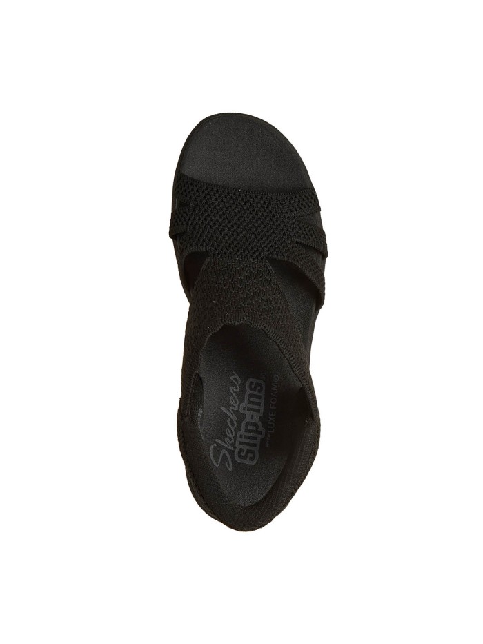 SANDALIAS DE CUÑA PARA MUJER SKECHERS Slip-Ins Skechers Parallel Lite 120012 NEGRO