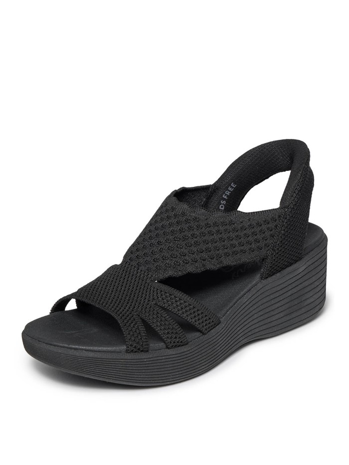 SANDALIAS DE CUÑA PARA MUJER SKECHERS Slip-Ins Skechers Parallel Lite 120012 NEGRO