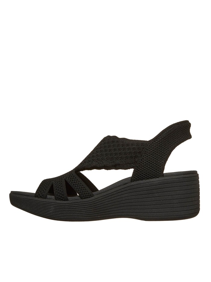SANDALIAS DE CUÑA PARA MUJER SKECHERS Slip-Ins Skechers Parallel Lite 120012 NEGRO