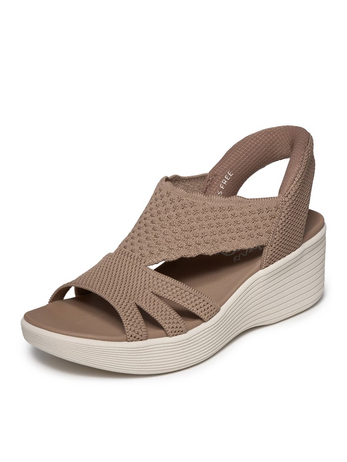 SANDALIAS DE CUÑA PARA MUJER SKECHERS Parallel Lite Summer Invite 120012 MARRÓN