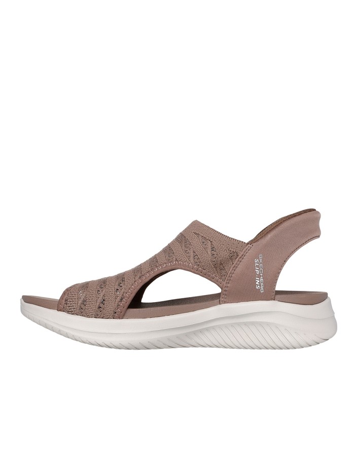 SANDALIAS ELÁSTICAS PARA MUJER SKECHERS Slip-ins: Ultra Flex 3.0 - Sun Warmth 119805 MARRÓN