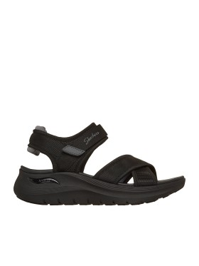 SANDALIAS CON VELCROS DE MUJER SKECHERS Arch Fit 2.0 Sandal - Feelin' Bright 164078 NEGRO