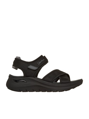 SANDALIAS CON VELCROS DE MUJER SKECHERS Arch Fit 2.0 Sandal - Feelin' Bright 164078 NEGRO