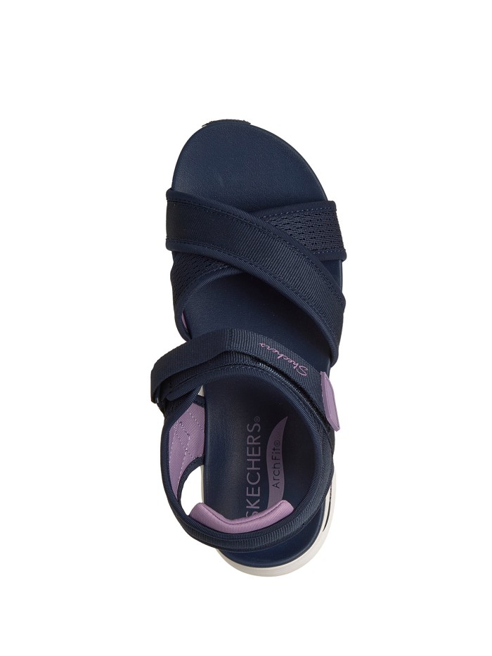 SANDALIAS CON VELCROS DE MUJER SKECHERS Arch Fit 2.0 Sandal - Feelin' Bright 164078 MARINO