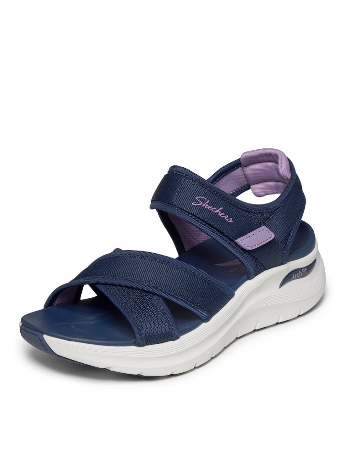 SANDALIAS CON VELCROS DE MUJER SKECHERS Arch Fit 2.0 Sandal - Feelin' Bright 164078 MARINO