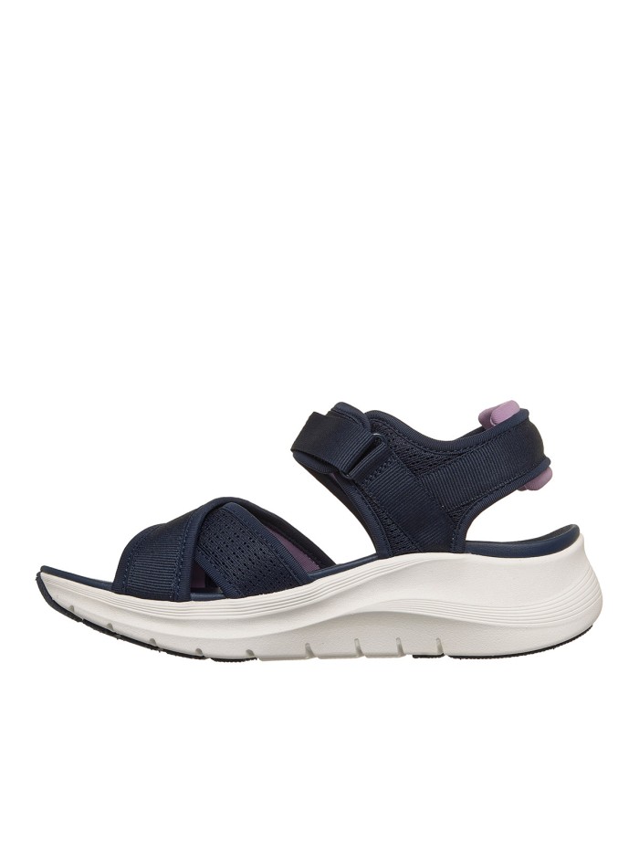 SANDALIAS CON VELCROS DE MUJER SKECHERS Arch Fit 2.0 Sandal - Feelin' Bright 164078 MARINO